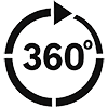 Vue à 360° de l'image